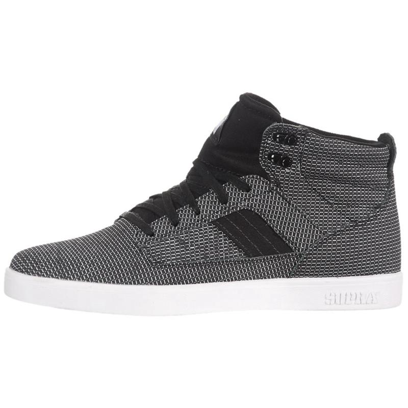 Zapatillas De Skate Supra Argentina Hombre - BANDIT Negras Blancas (SBAYX-0859)